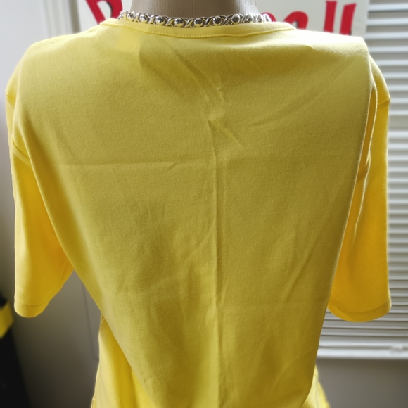 Draper's& Damon's yellow petite medium blouse - Picture 3 of 8